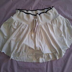 All in Motion Tennis Skirt, XS, White w/ Black
